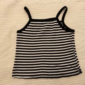 Old Navy black & white tank top size M (8)